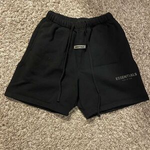 Essentials Black Shorts | Size Large